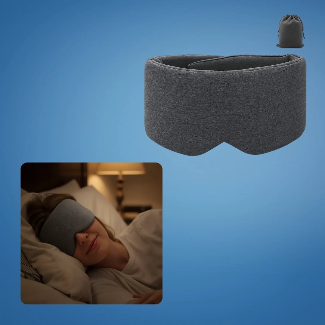 Total Light Blocking – Soft Cotton Comfort – Breathable Fit – Blocks All Light for Travel, Naps & Deep Sleep Bowlift by Bowlift