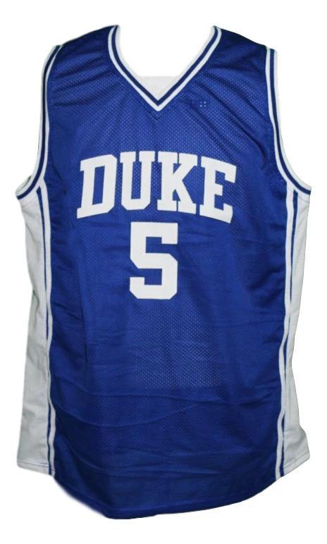 Jeff CapelJersey #5 Custom Duke College Basketball New Sewn Blue by My store basketball