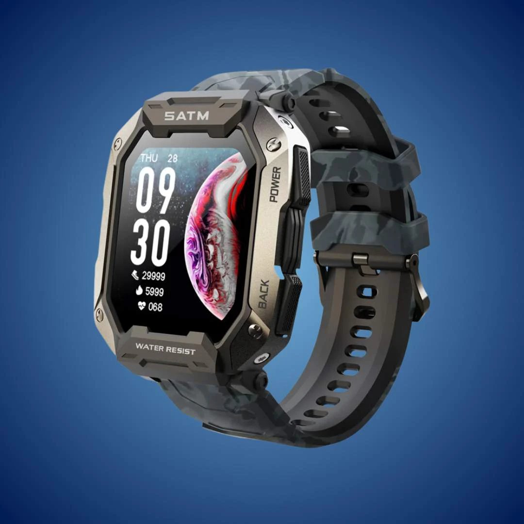 TactiX ARMY Series Smartwatch With Military Design | Durable GPS - Fitness Tracker - for Outdoor Adventures - Military Personnel and Tactical Use Bowlift by Bowlift