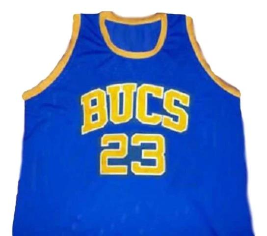Michael Jordan Jersey #23 BUCS Laney High School Basketball Blue by My store basketball