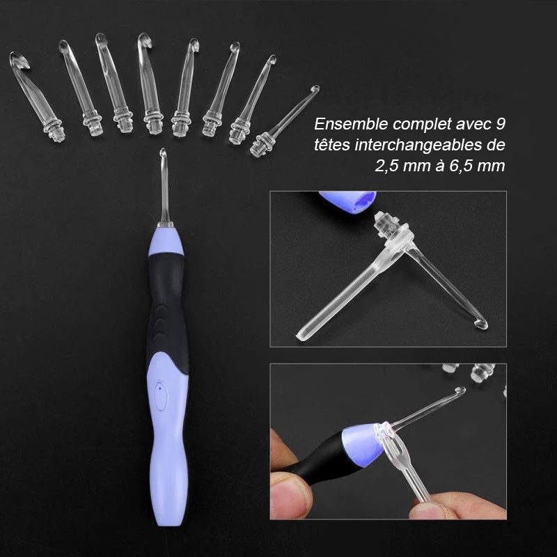 9-in-1 LED illuminated crochet system by Bowlift