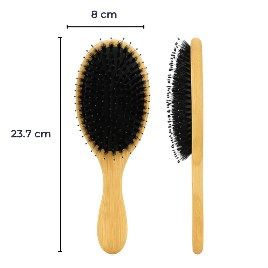 Anti-Frizz Scalp Massage – Natural Dual Bristles – Smooth Healthy Hair Bowlift by Bowlift