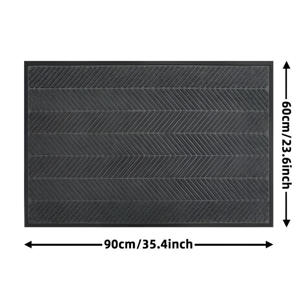 Chevron Ridges Non-Slip Door Mat by Casa & Beyond