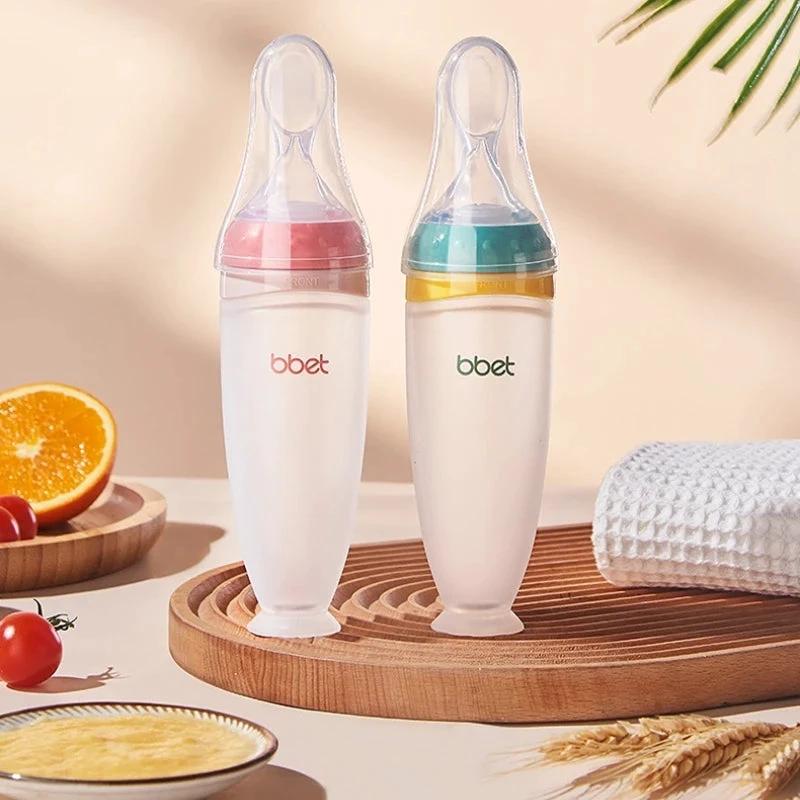 Baby Feeding Bottle with Spoon by BowLift