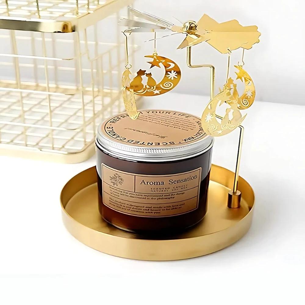 Gold Stainless Steel Tray by Casa & Beyond