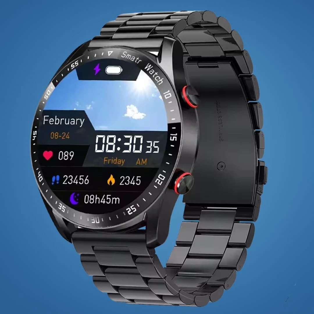 FitTrack | Non-Invasive Fitness Smart Watch - Tracks Physical Activity - Heart Rate - Sleep - Workout - GPS Notifications - Water Resistant Bowlift by Bowlift