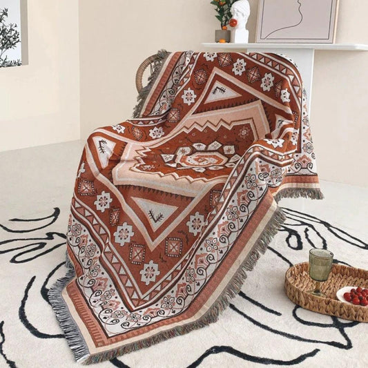 Bohemian Desert Mirage Throw Blanket by Casa & Beyond