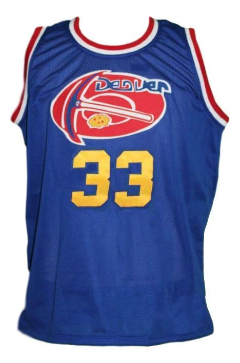David Thompson Jersey #33 Denver Aba Retro Basketball New Sewn Blue by My store basketball