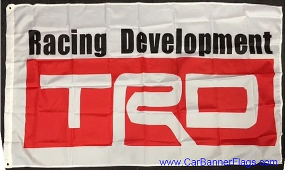 Toyota Flag-3x5ft Trd Banner-100% polyester-Double sided by flagsshop