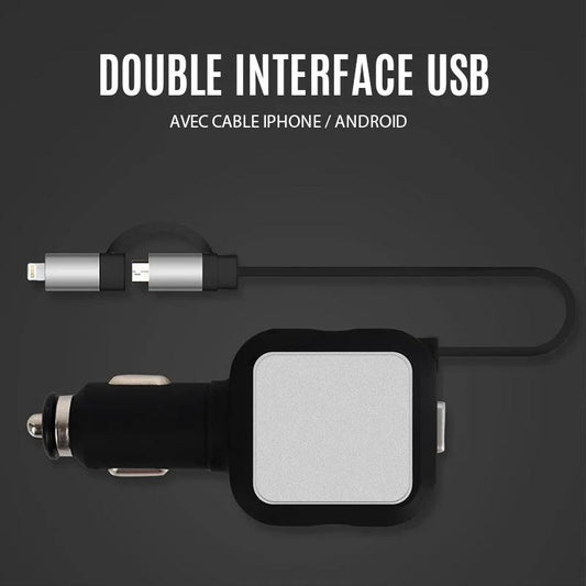 Ciaovie Car Charger Multi with Retractable Charging Cable by Bowlift