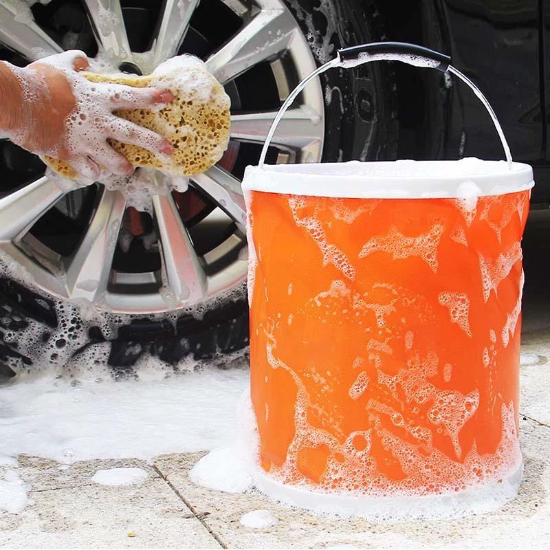 Foldable portable bucket for outdoor fishing by Bowlift