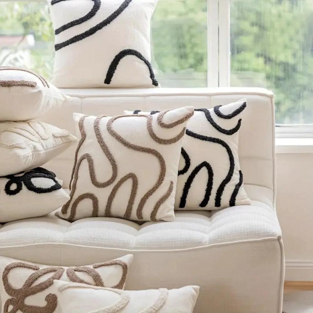 Serene Flow Cushion Cover by Casa & Beyond