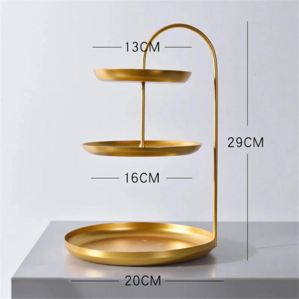 Elegant Gold Storage Organizer Stand by Casa & Beyond