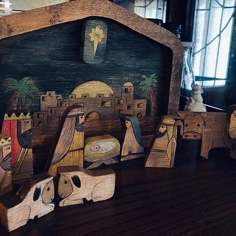 Wooden puzzle set by JéSus by Bowlift