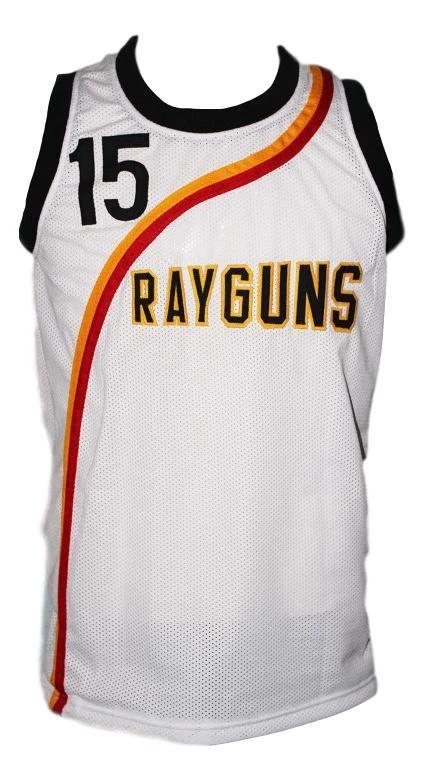 Vince Carter Jersey #15 Roswell Rayguns Basketball New Sewn White by My store basketball
