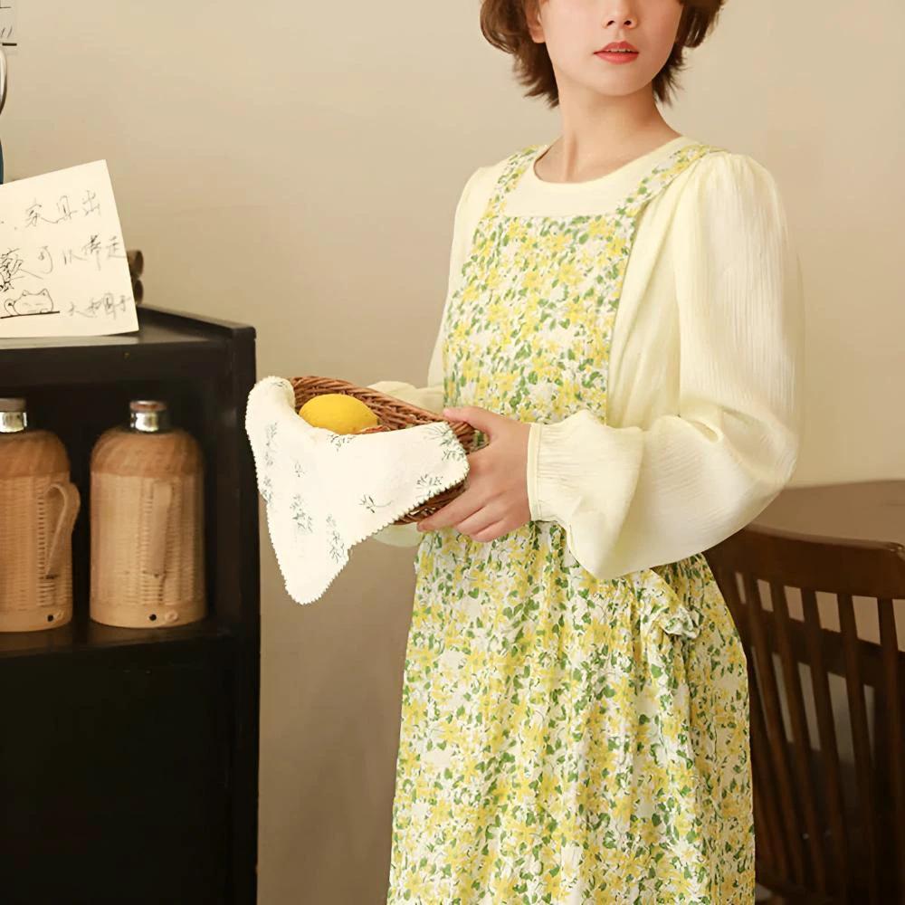 Pastoral Charm Pure Cotton Apron by Casa & Beyond