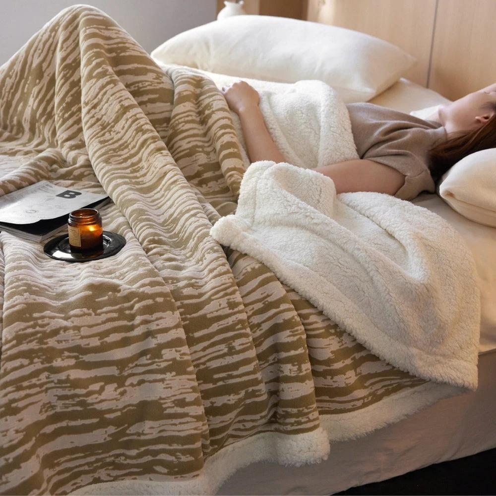 Bark-Inspired Snuggle Blanket by Casa & Beyond