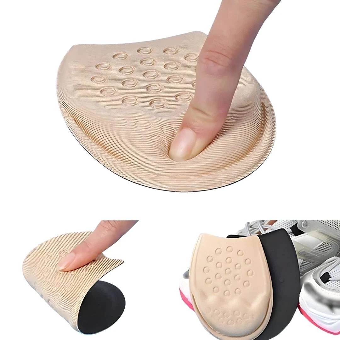 FootEase Shoes Half Insoles Forefoot Inserts | Foot Pain Relief - Shock Absorption - Custom Fit for Everyday Comfort Bowlift by Bowlift