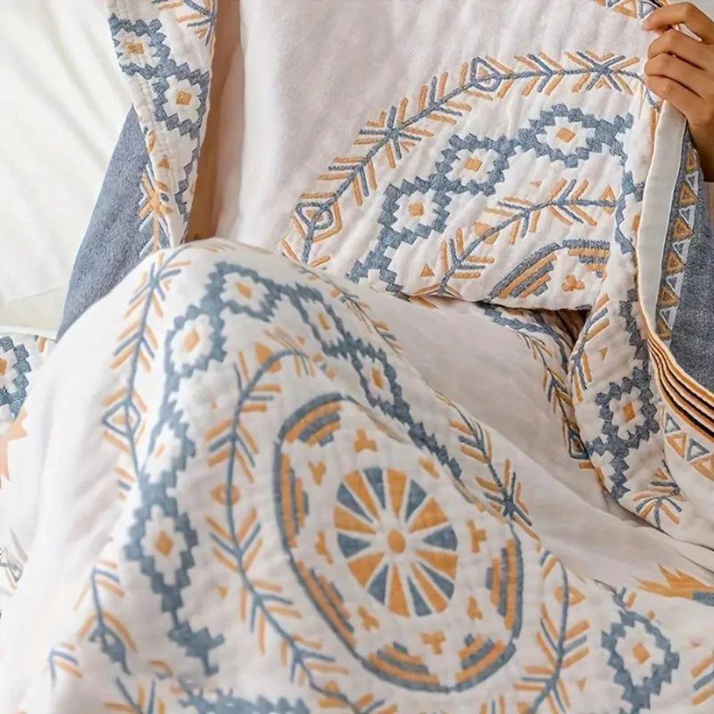 Serene Mandala | Cotton Throw Blanket by Casa & Beyond