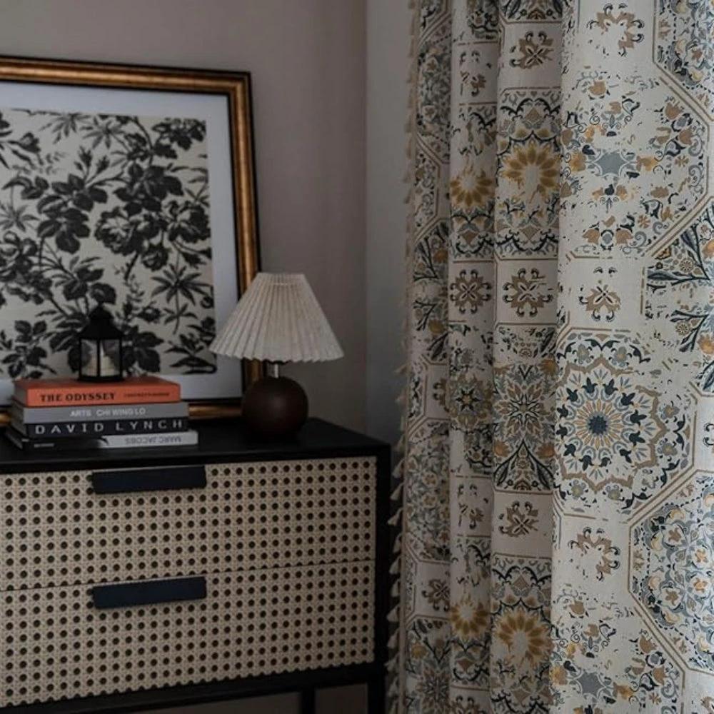 Botanical Bliss Tassel Curtain by Casa & Beyond
