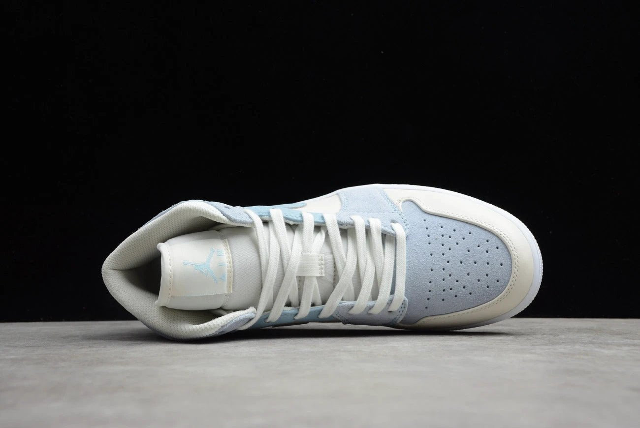 Air Jordan 1 Mid ‘Sail Light Blue’ by Air Jordan