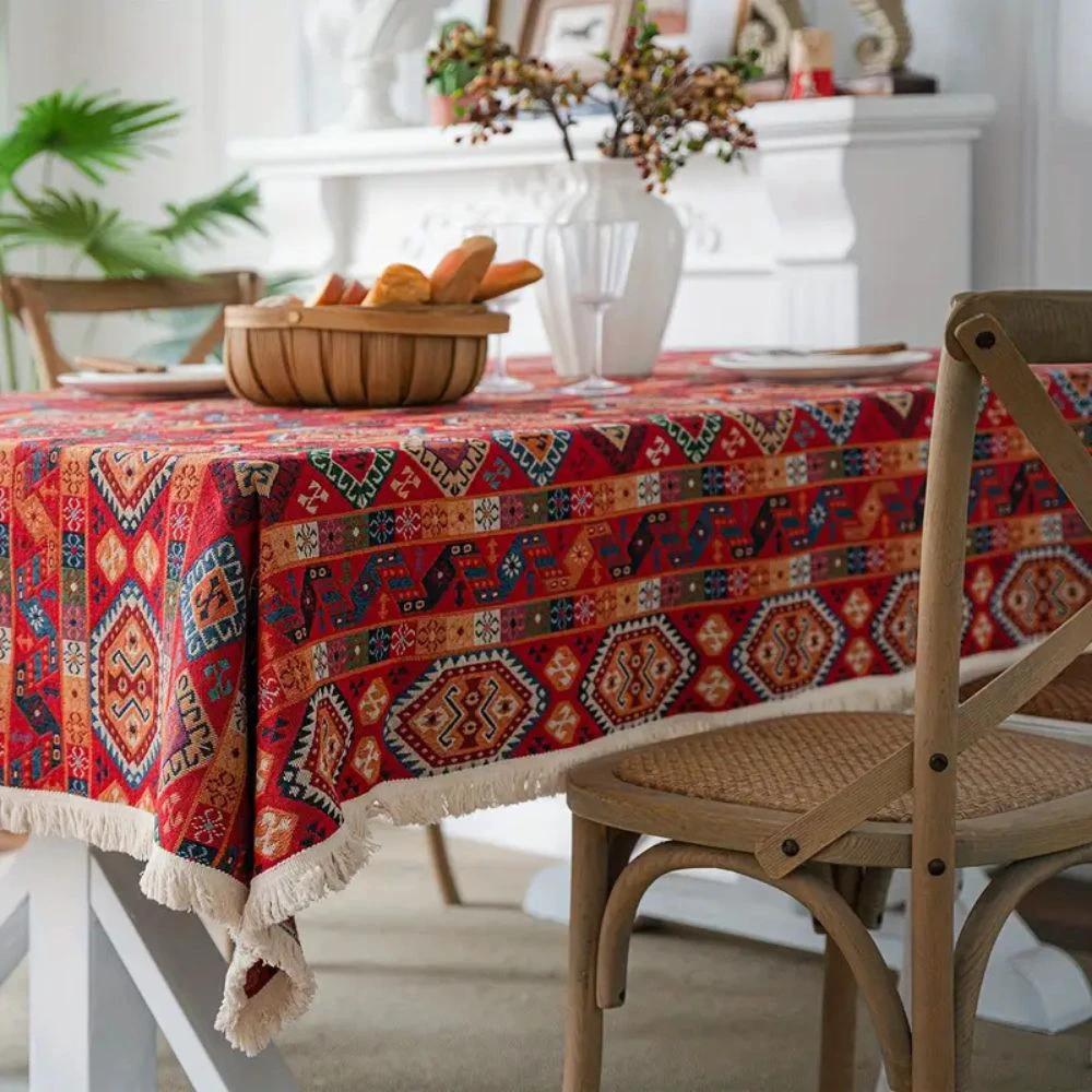 Oasis Dunes Boho Tablecloth by Casa & Beyond