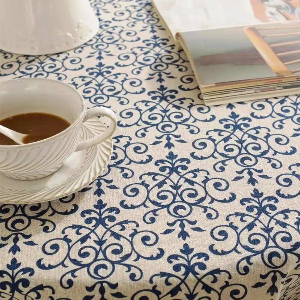 Cottage Chic Patterned Tablecloth by Casa & Beyond