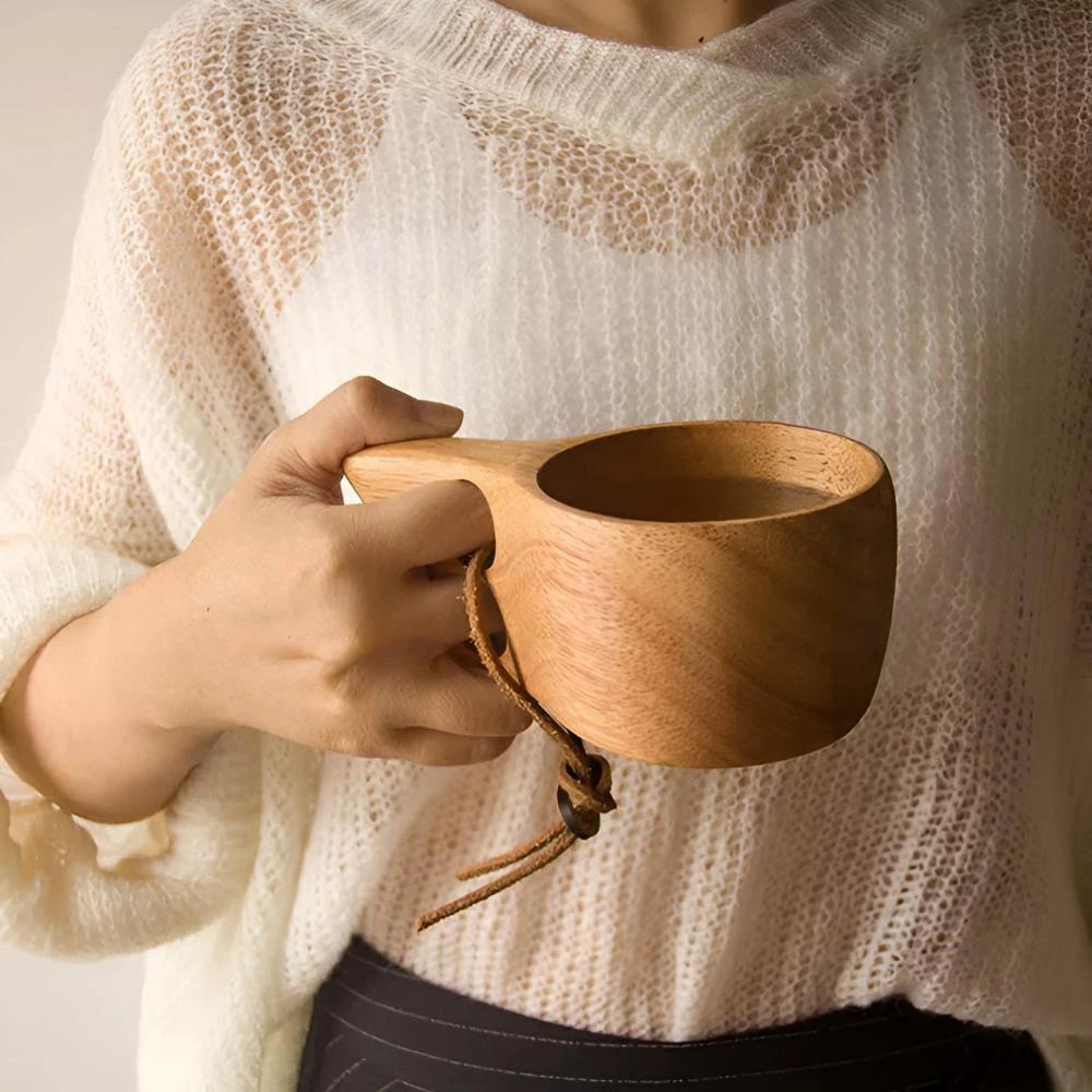 Rubberwood Artisan Mug Collection by Casa & Beyond