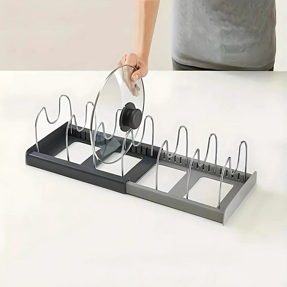 Expandable Pot and Pans Organizer Rack by Casa & Beyond