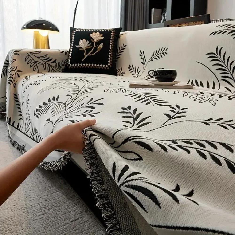 Nature's Embrace Chenille Sofa Cover by Casa & Beyond