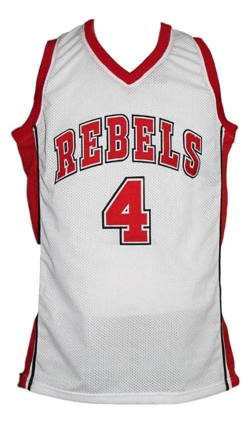 Larry Johnson Jersey #4 Rebels College Basketball White by My store basketball