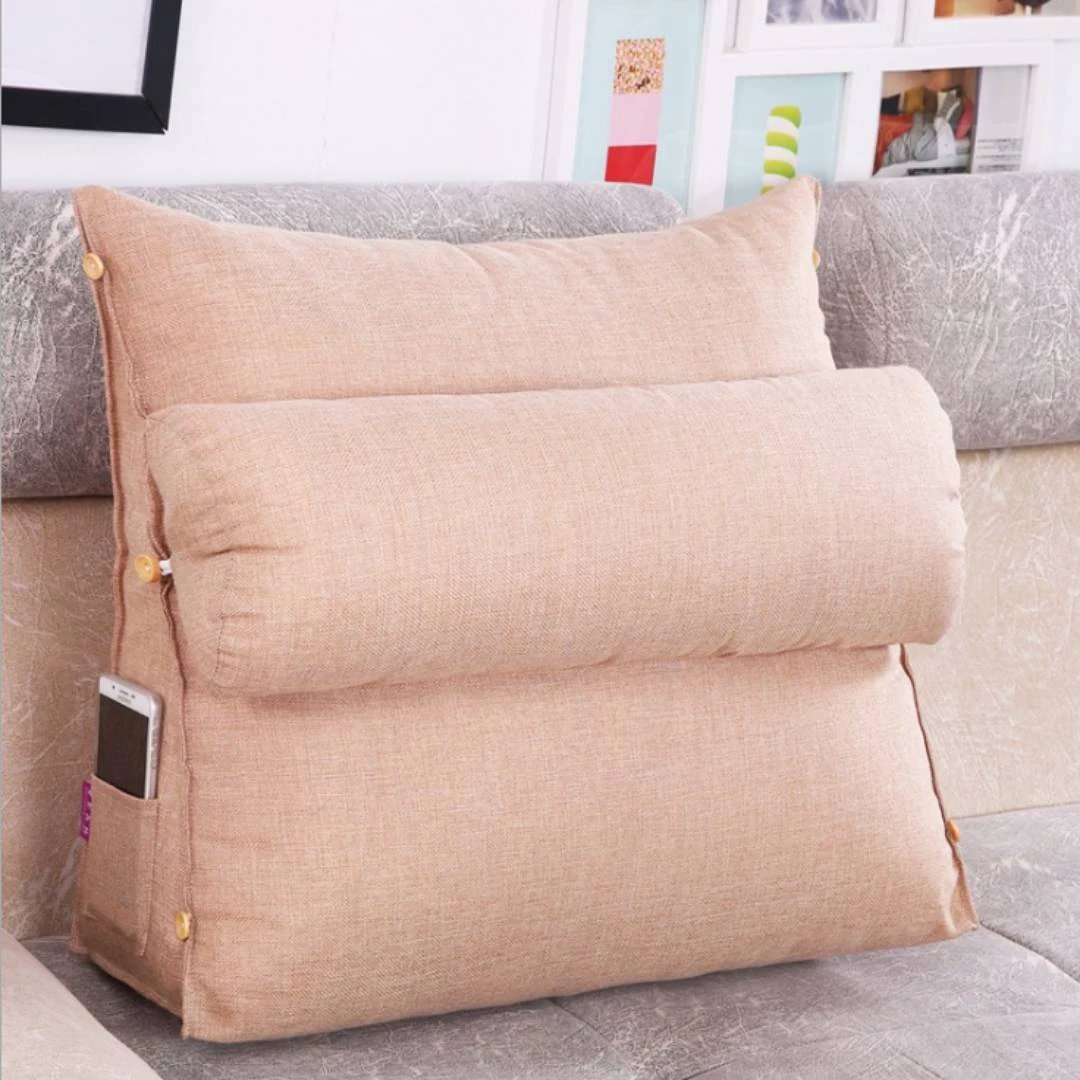 LoungeEase | Backrest Pillow for Reading and TV - Lumbar Support Adjustable Bed Pillow - Comfort Posture - Versatile Use Pillow Bowlift by Bowlift
