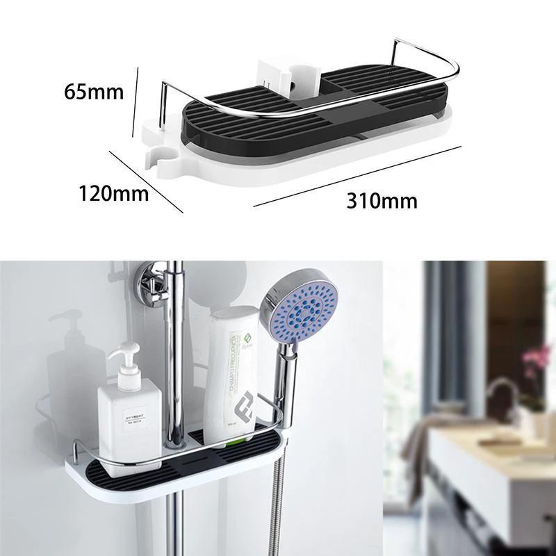 Multifunctional shower shelf by Bowlift