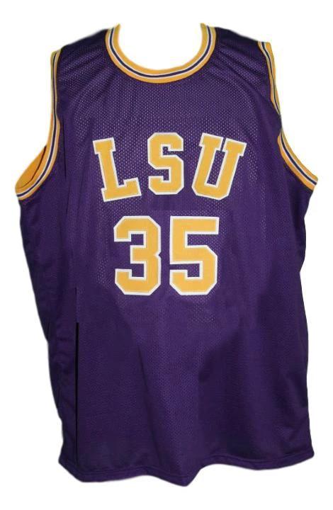 Chris Jackson Jersey #35 College Basketball New Sewn Purple by My store basketball