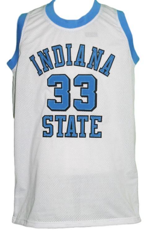Larry Bird Jersey #33 Indiana State College Basketball Sewn White by My store basketball