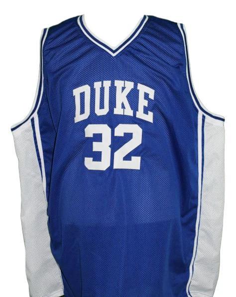 Christian Laettner Jersey #32 Duke College Basketball Sewn Blue by My store basketball