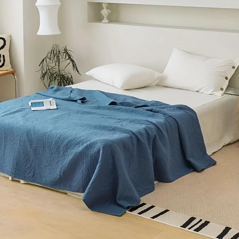Soft Leaf Cotton Blanket by Casa & Beyond