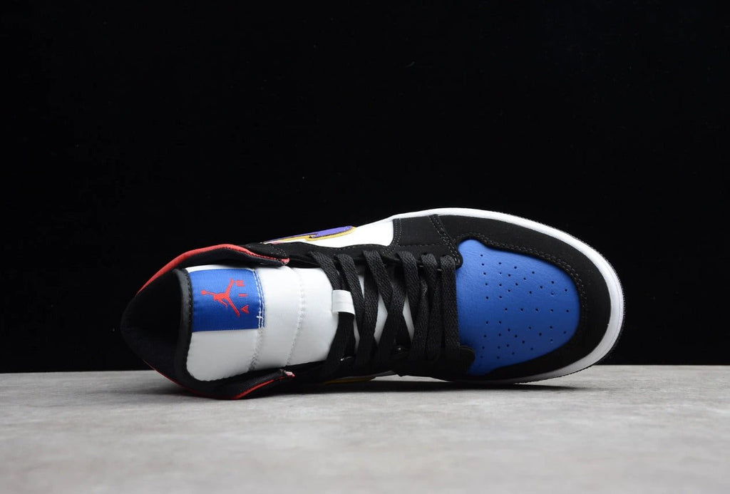 Air Jordan 1 High Black White Red And Blue by Air Jordan