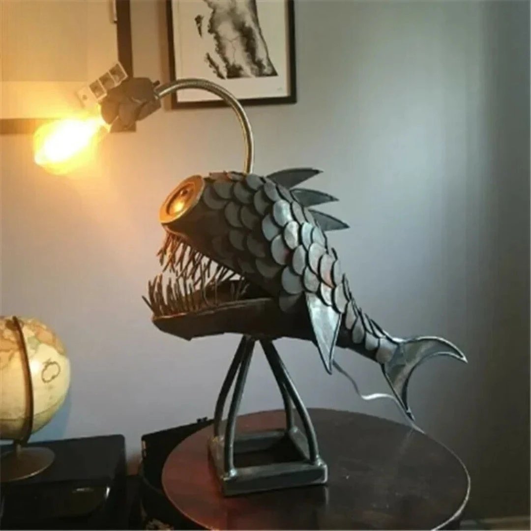 Glowfish Retro Table Lamp Bowlift by Bowlift