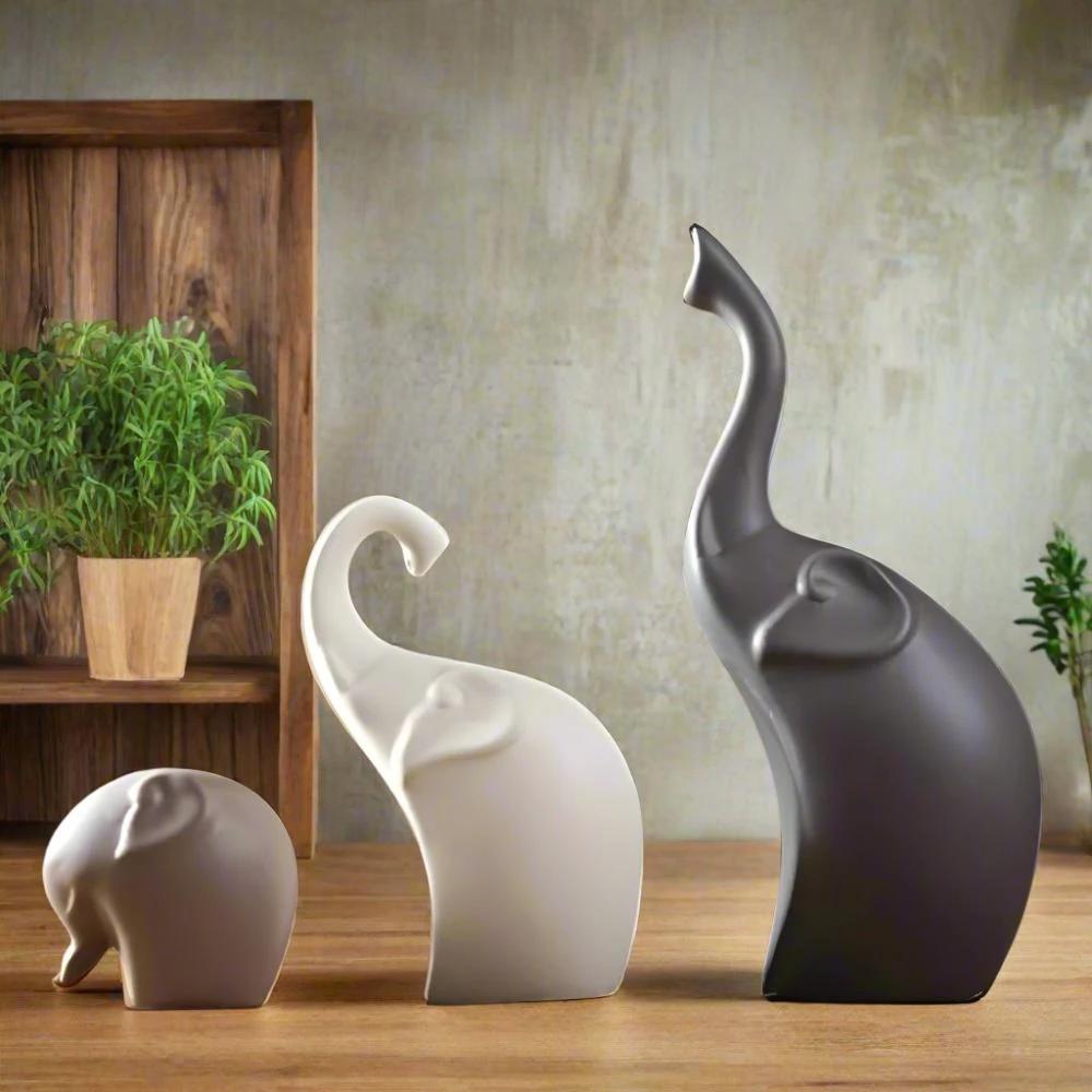 Modern Grace Elephant Sculptures by Casa & Beyond