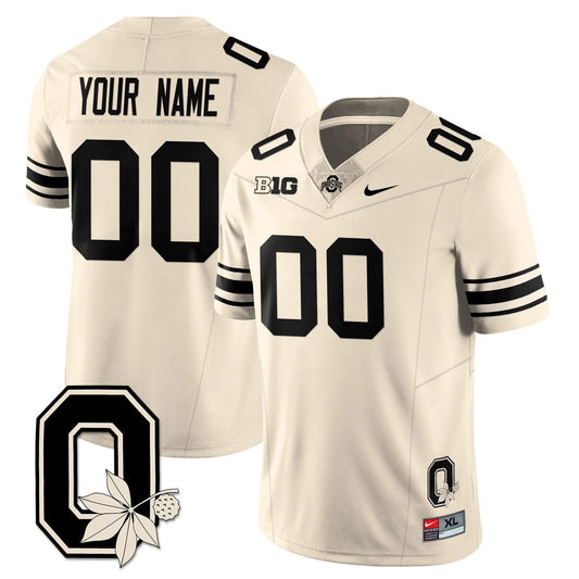 Custom Ohio State Buckeyes Jersey 2025 Vapor Limited Stitched Cream by My Store NCAA Football Jerseys