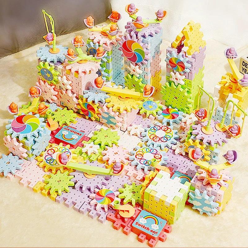 Paradise of various electric building blocks for children by Bowlift