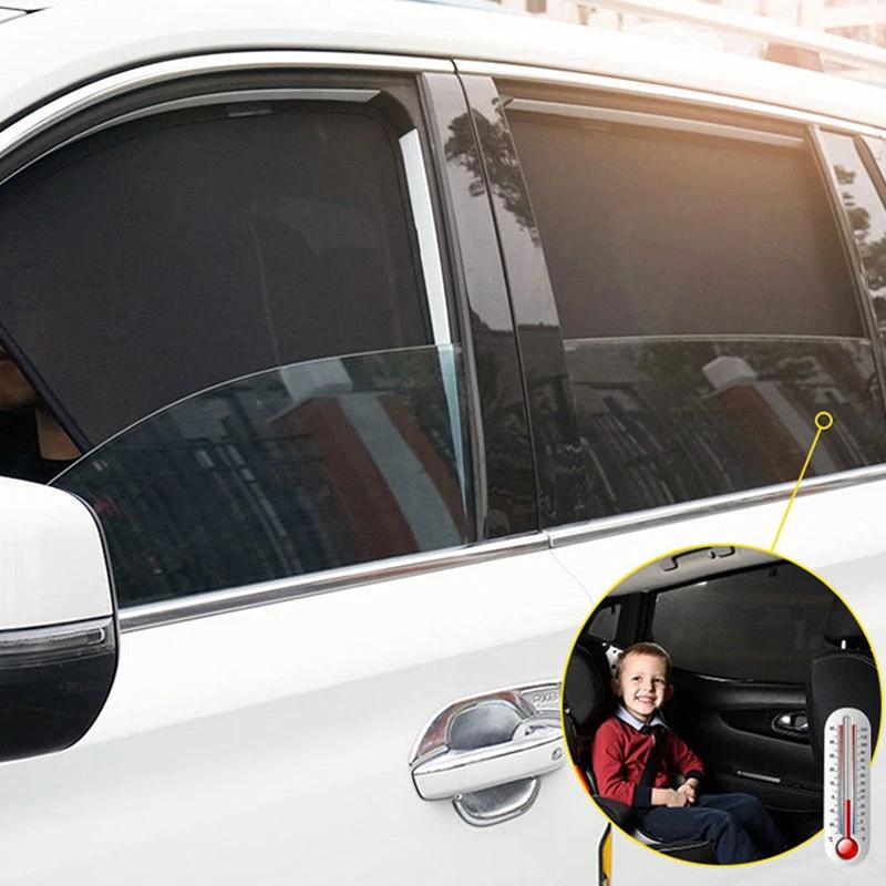 Magnetic holder for car window shade dispenser by Bowlift