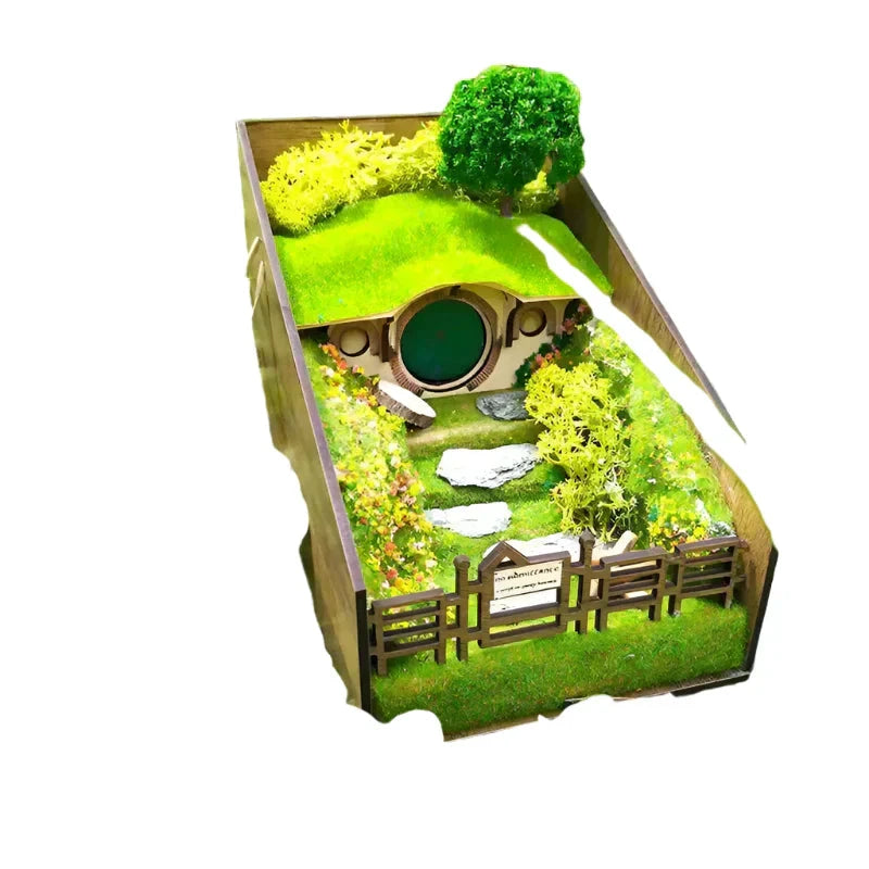 Handcrafted decorative book holders with micro landscape design Bowlift by Bowlift