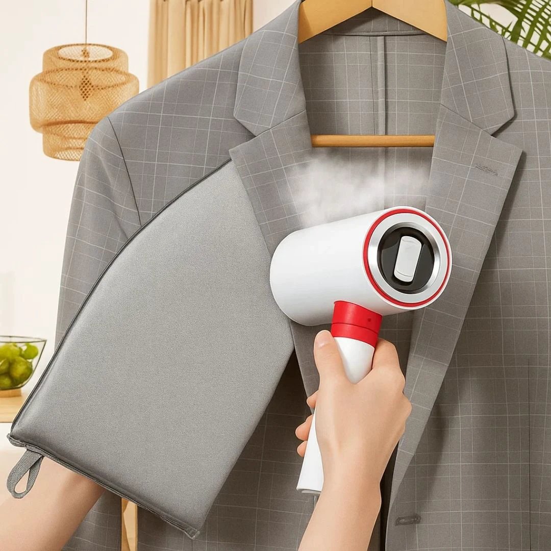 SteamShield | Garment Steamer Glove – Heat Protection – Non-Slip Strap – Precise Steaming for Delicate Clothing Bowlift by Bowlift