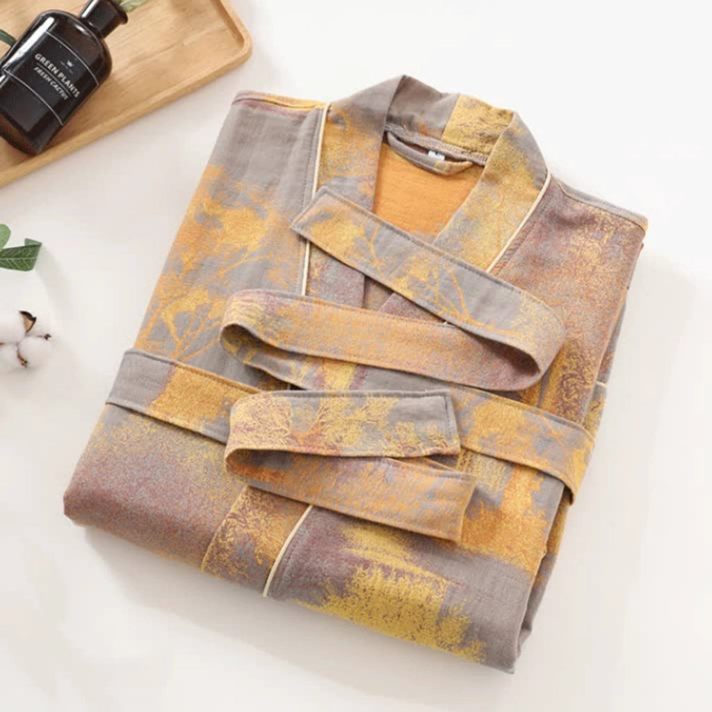 Soft Kimono-Style Cotton Bathrobe by Casa & Beyond