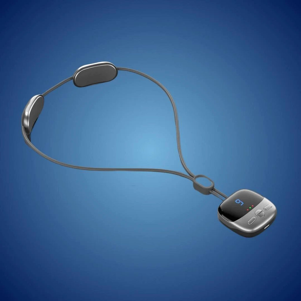 NeckEasePro Portable EMS Cervical Spine Massager | Pain Relief for Neck and Shoulder Tension - Muscle Relaxation Bowlift by Bowlift
