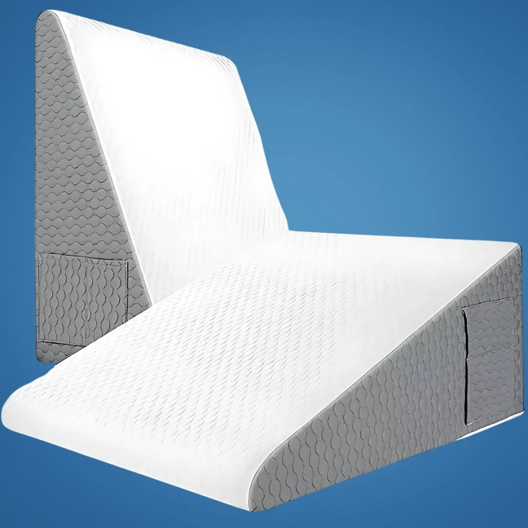 OrthoComfort | Triangle Wedge Pillow – Memory Foam – Extra Support for Heartburn – Sleep Apnea – Back Pain – Post-Surgery Recovery Bowlift by Bowlift