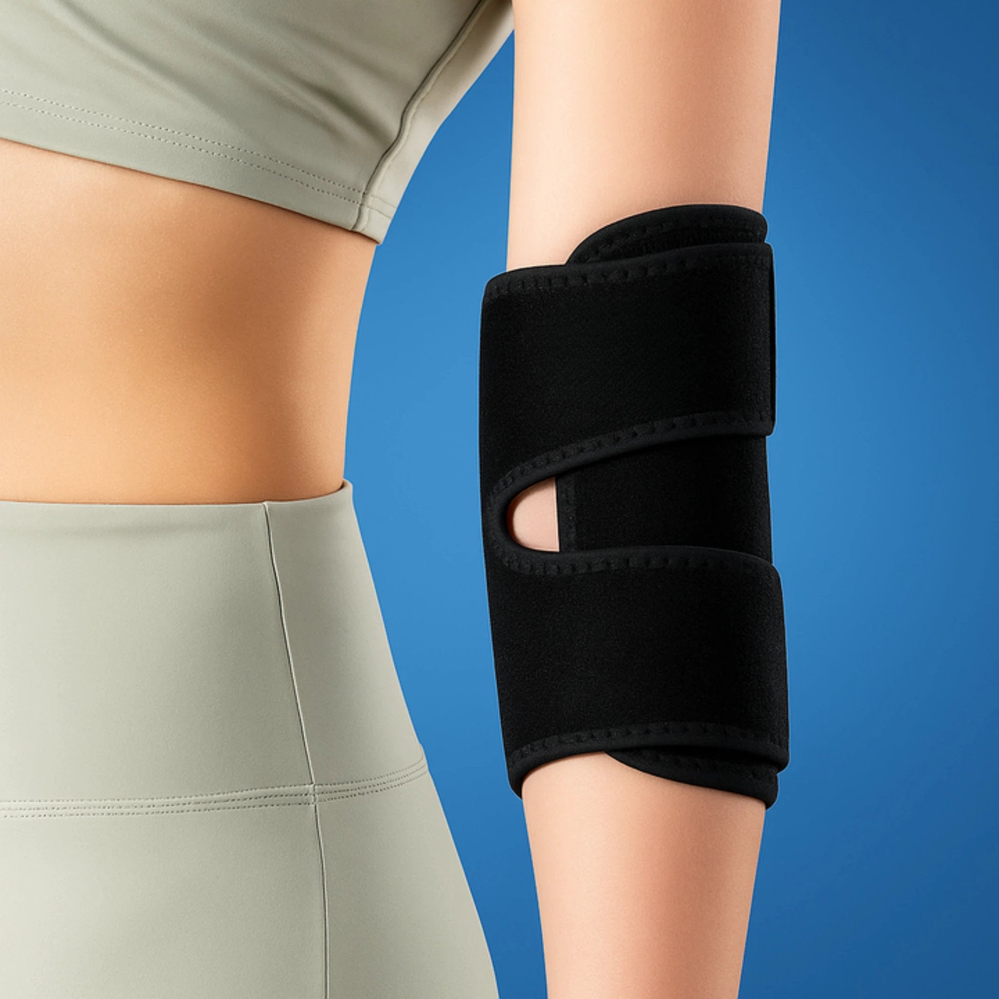 Adjustable Compression – Breathable Neoprene Strap – For Tennis Elbow & Daily Activities Bowlift by Bowlift