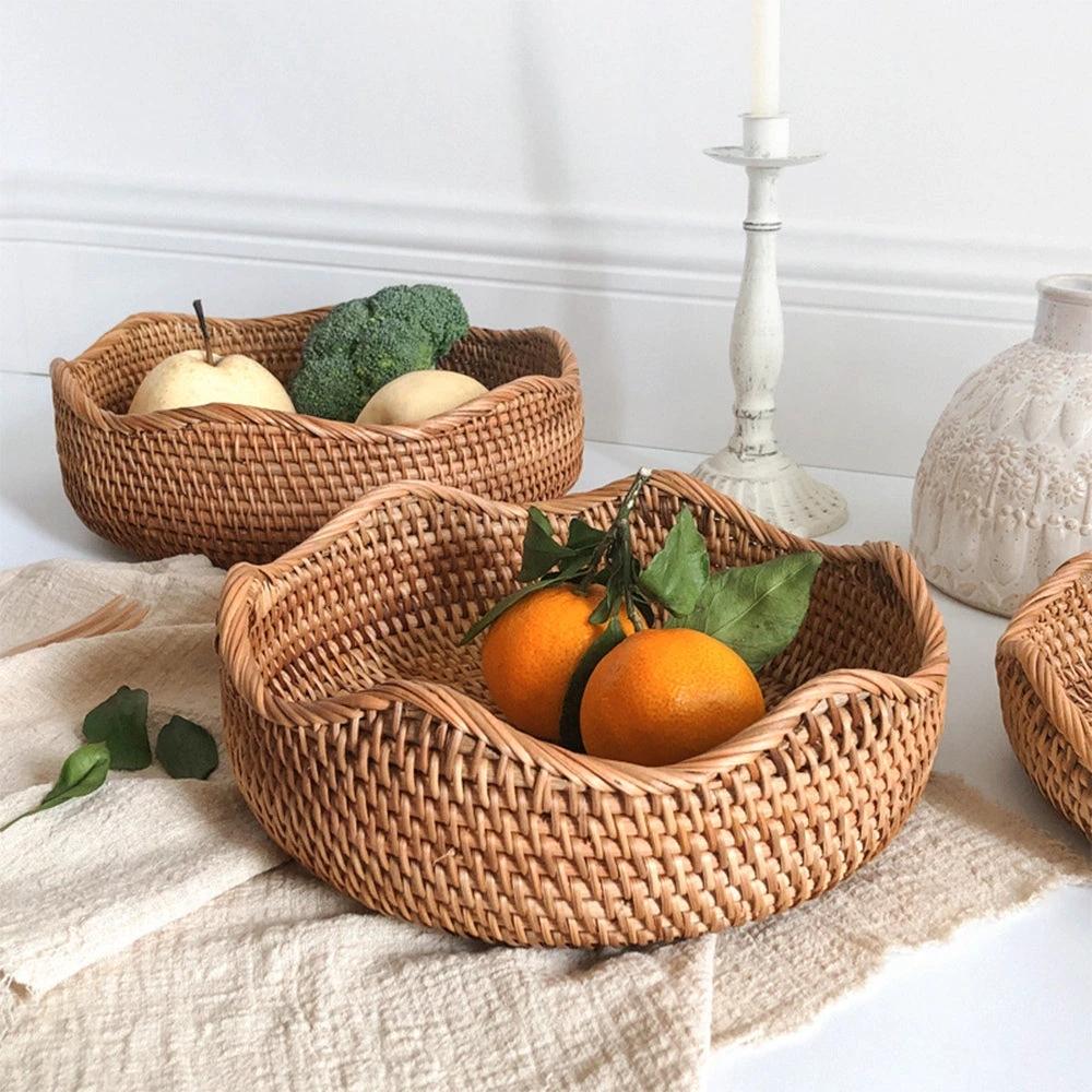 Stylish Handwoven Rattan Basket by Casa & Beyond